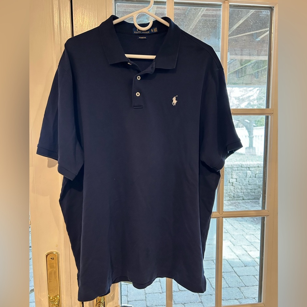 Ralph Lauren, Navy Blue,Polo Shirt, XL